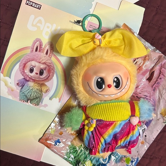 Rainbow Monster Plush Toy! With outfit! - Picture 2 of 4